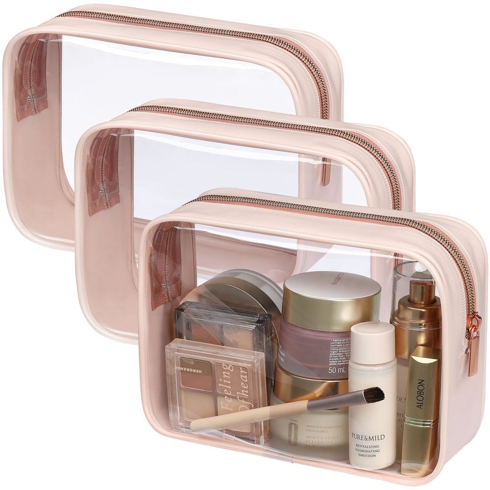 Tsa Approved Toiletry Bag - Clear Makeup Bag Waterproof Quart Size Bag, Travel😹